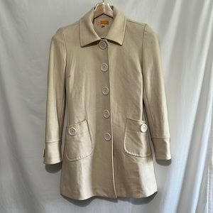 Anthropologie Tulle Pea Coat